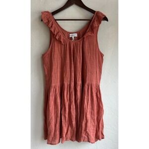 Apiece Apart Verder Mini Dress M Tiered Relaxed Resort Sundress Organic Cotton